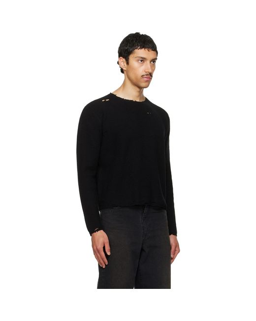 Second/Layer Black Friends Pullover Sweater for men