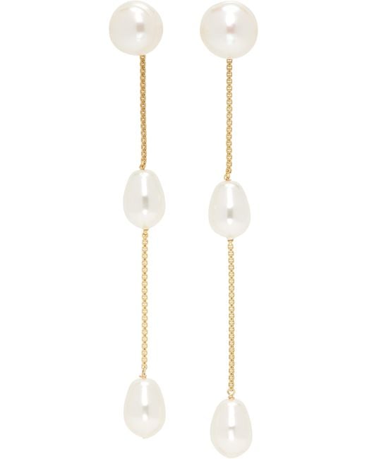 Sophie Buhai Black Small Pearl Drop Earrings