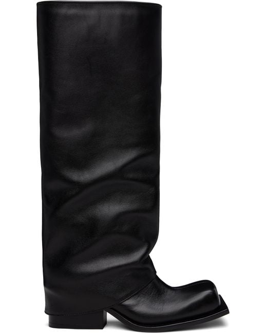 FIDAN NOVRUZOVA Black Havva Chunky Heel Tall Boots