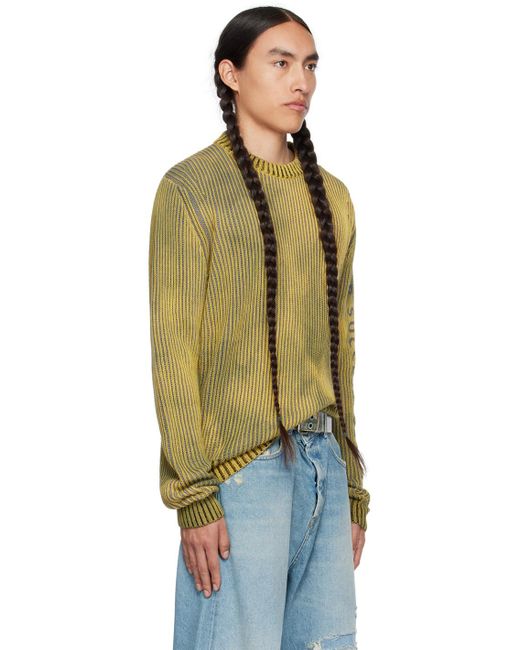 DIESEL Multicolor Yellow K-alimnia Sweater for men