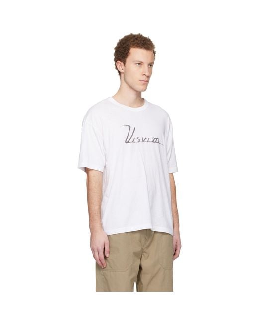 Visvim White Jumbo S/S T-Shirt for men