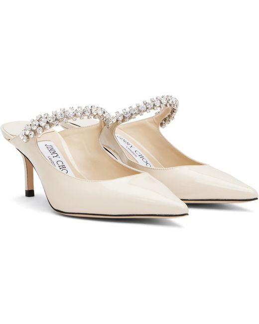 Jimmy Choo Black Off- Bing 65 Mules
