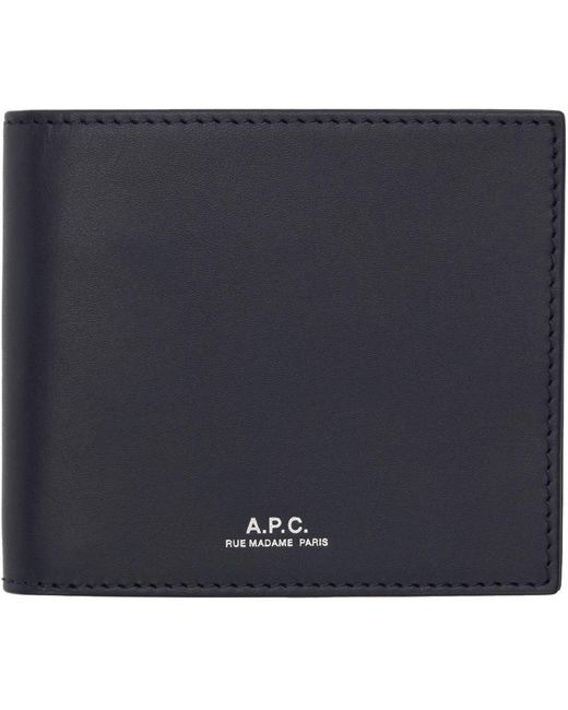 A.P.C. Blue . Navy Aly Wallet for men