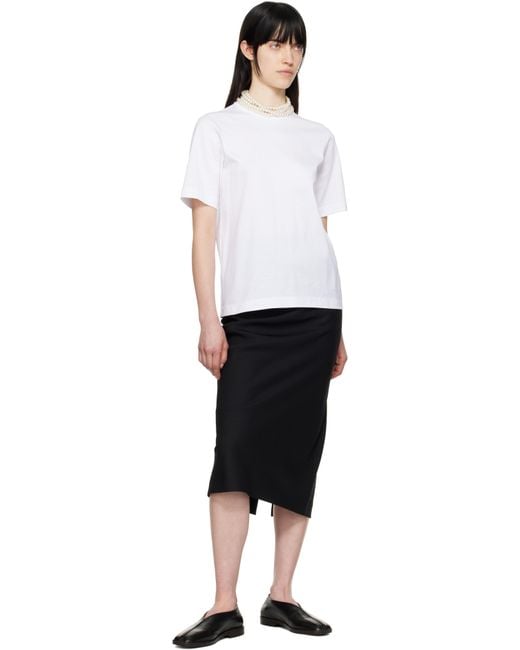 【関税込み】Carven ホワイト フェイクパール Tシャツ Carven ホワイト フェイクパール Tシャツ ホワイト | Lyst