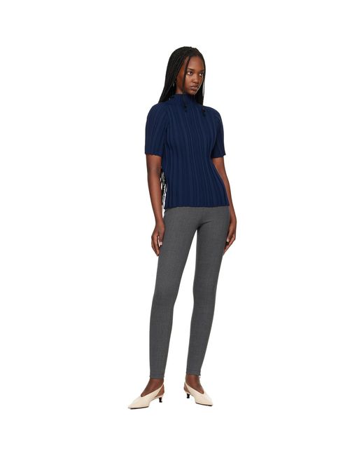 Jil Sander Black Trouser Leggings