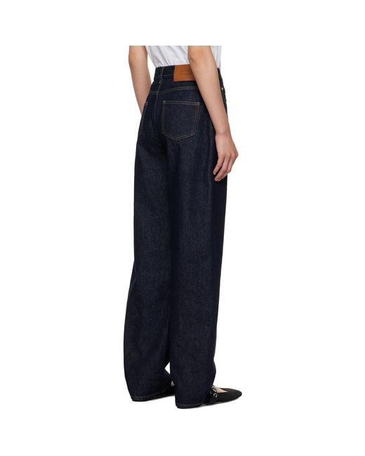 Loulou de Saison Blue Samur Straight-Leg Jeans