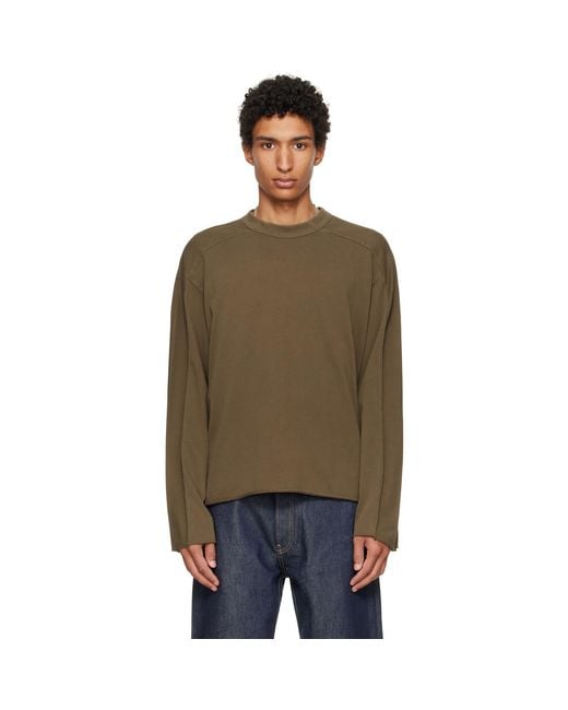 Entire studios Black Heavy Long Sleeve T-Shirt for men