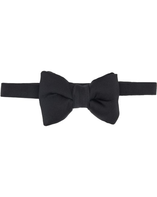 メンズ Tom Ford ブラック グログラン ボウタイ Black