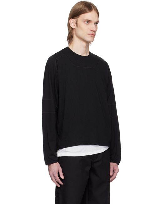 【関税込み】GR10K ブラック Light Interlock 長袖Tシャツ 40%OFF》GR10K / LIGHT INTERLOCK LONG SLEEVE - black - 乱痴気