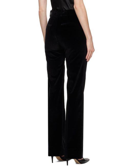 FRAME Black 'the Slim Stacked' Trousers