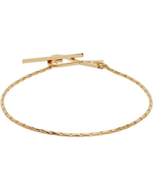 AMI Black Ami De Coeur Chain Bracelet