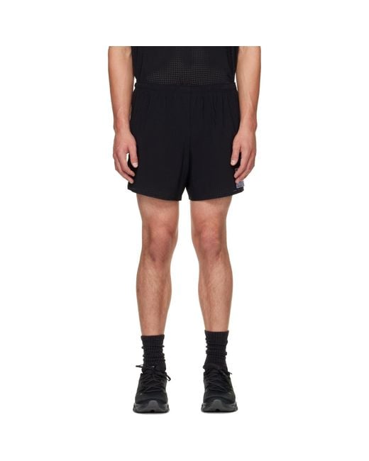 Satisfy Black Space-O 5 Running Shorts for men