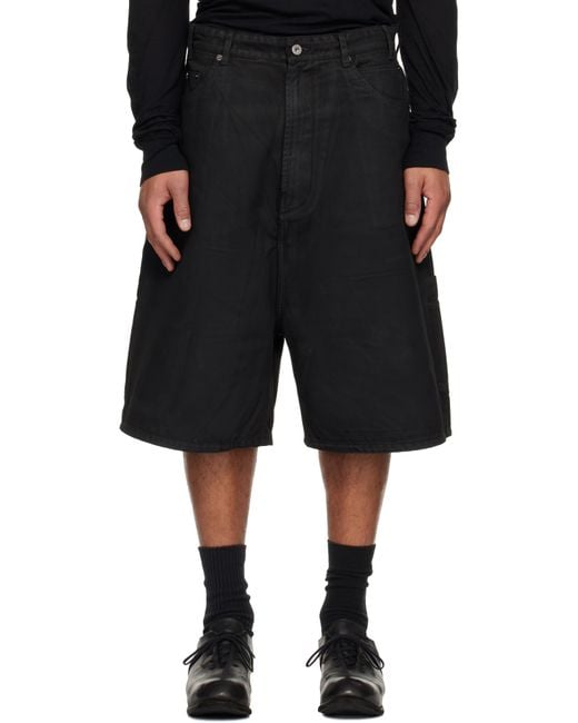 パンツ DET BLEV SENT Wax Coating Jorts Det Blev Sent Waxed Denim Shorts in Black for Men | Lyst