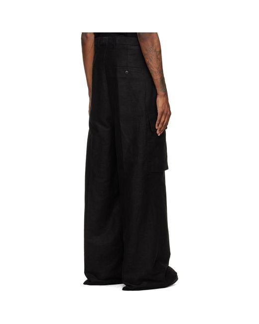 Rick Owens Black Tower Mastodon Firbanks Cargo Pants for men