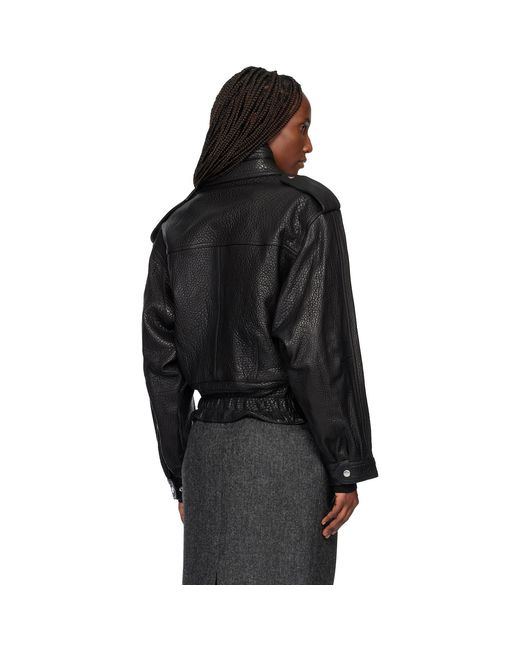 Isabel Marant Black Aneli Leather Jacket