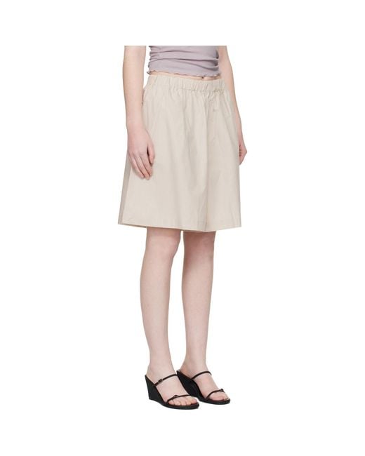 Baserange Natural Claude Shorts