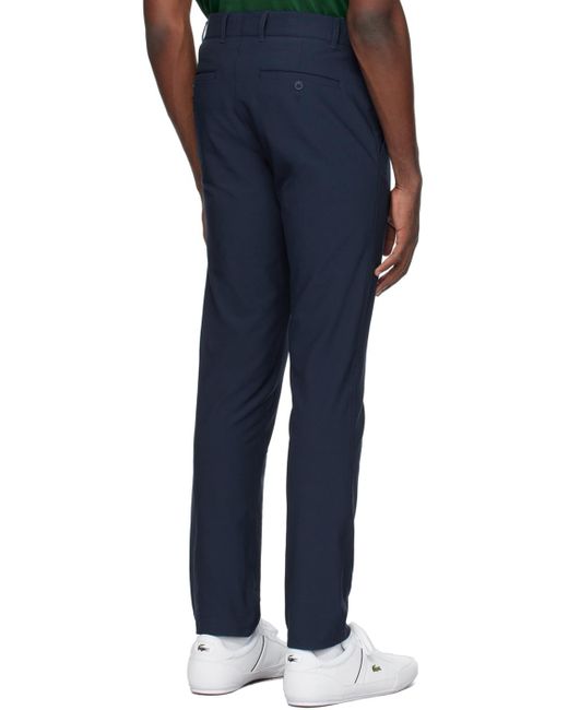 Lacoste Blue Navy Slim-fit Trousers for men