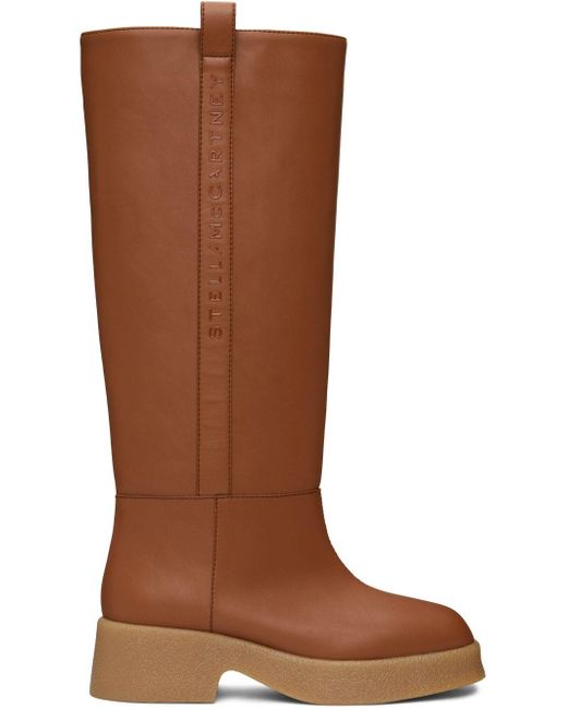 Stella McCartney Brown Skyla Boots | Lyst