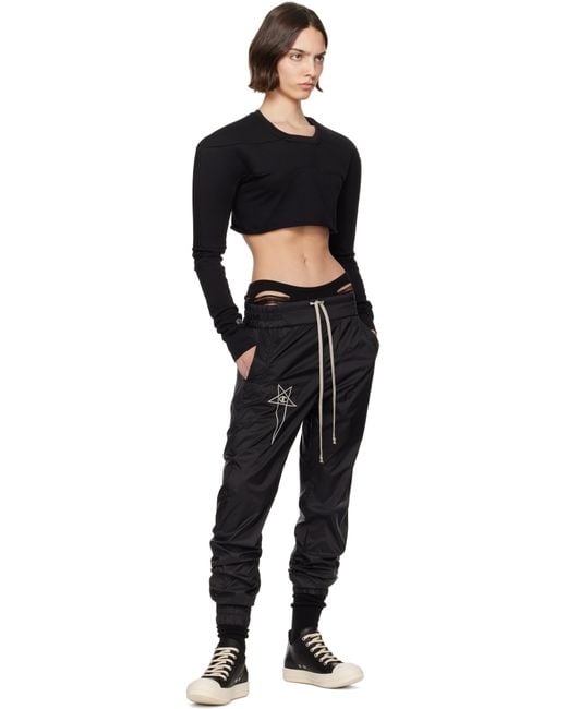 Rick Owens ブラック Championエディション Joggers スウェットパンツ Black