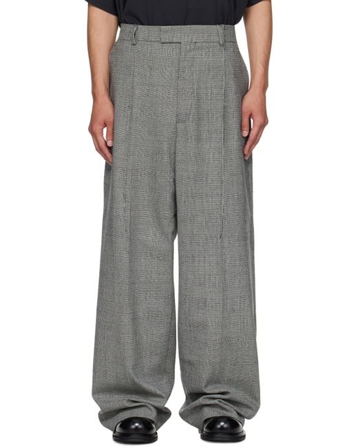 Vetements Black Cut Baggy Tailored Trousers for men
