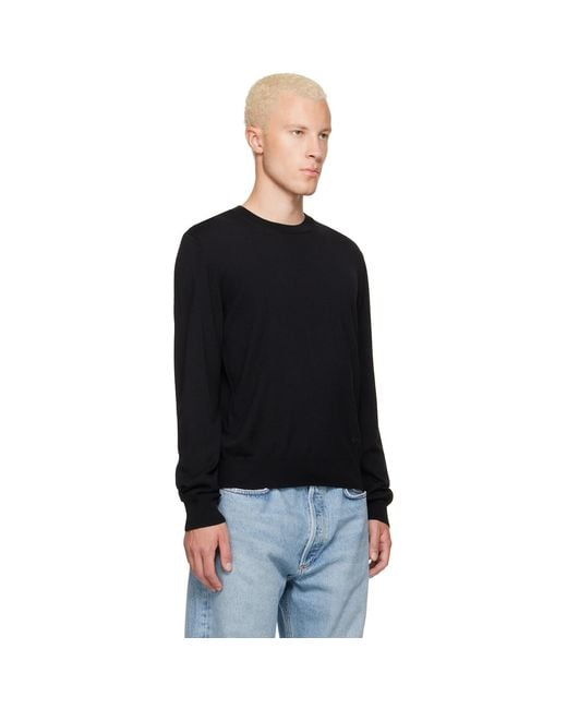 A.P.C. Black Matthieu Wool Sweater for men