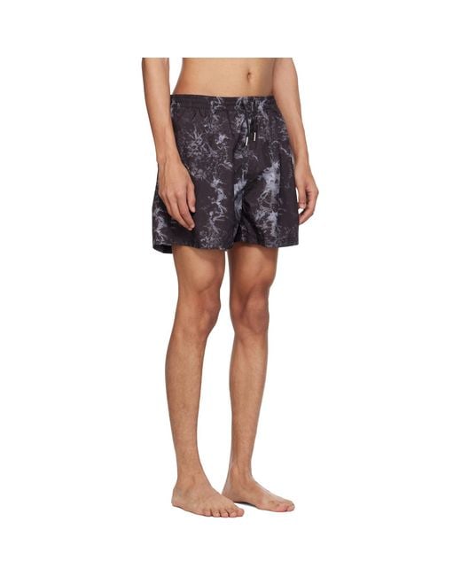 Stockholm Surfboard Club Black Stockholm (surfboard) Club Embroide-logo Swim Shorts for men