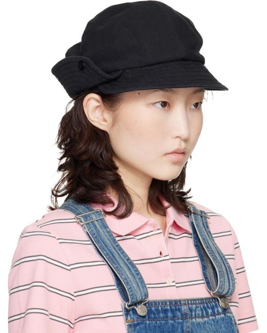 OPEN YY Bucket Beret Cap in Black | Lyst