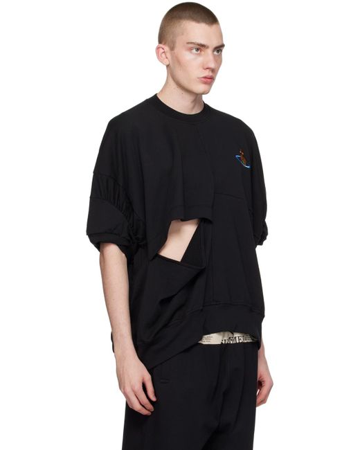 Pull molletonné noir à assemblage torsadé Vivienne Westwood pour homme en coloris Black