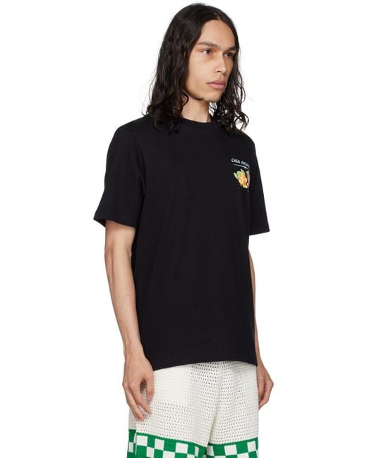 Casablancabrand Black Ssense Exclusive Panoramique T-Shirt for men