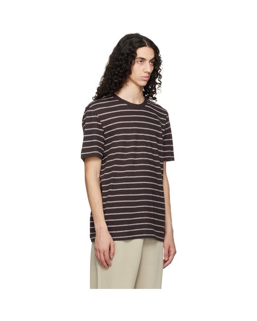 Boss Black Cotton-Linen Regular Fit T-Shirt for men
