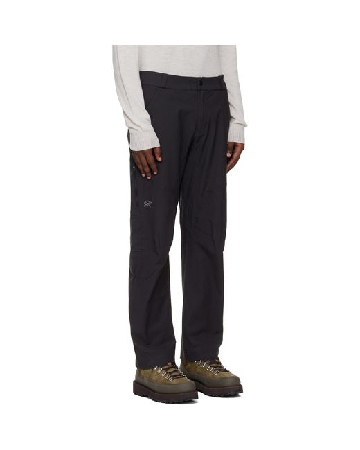 Arc'teryx Black Cronin Cotton Trousers for men