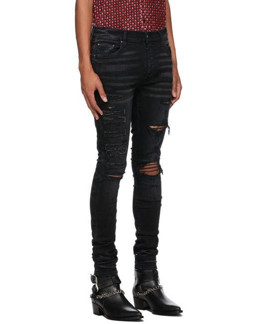 Amiri Denim Logo Appliqué Jeans in 