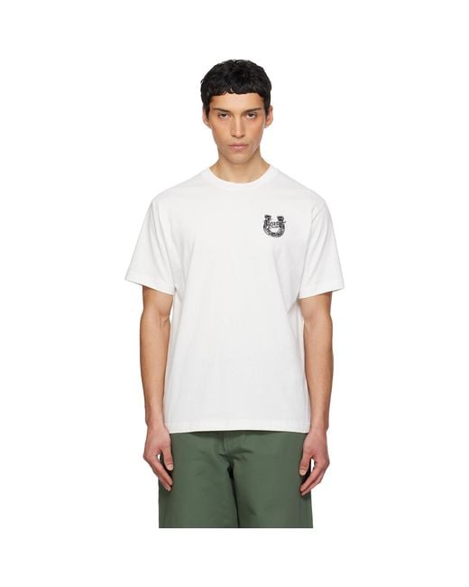 KENZO White Paris 'Lunar New Year' Embroidered T-Shirt for men
