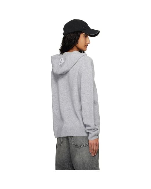 Acne Gray Cashmere Hoodie