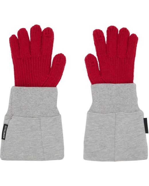 OTTOLINGER Red Deconstructed Sleeve Glove