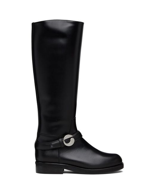 Coperni Black Belt Cavalier Tall Boots