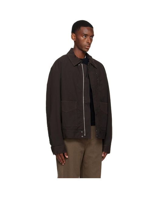 Dries Van Noten Black Insulated Jacket for men