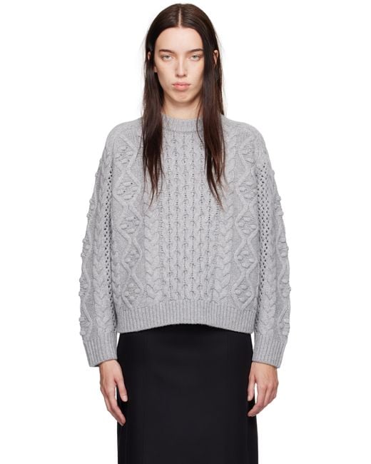 Loulou de Saison グレー Secas セーター Gray