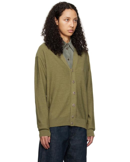 Lemaire Multicolor Green Twisted Cardigan