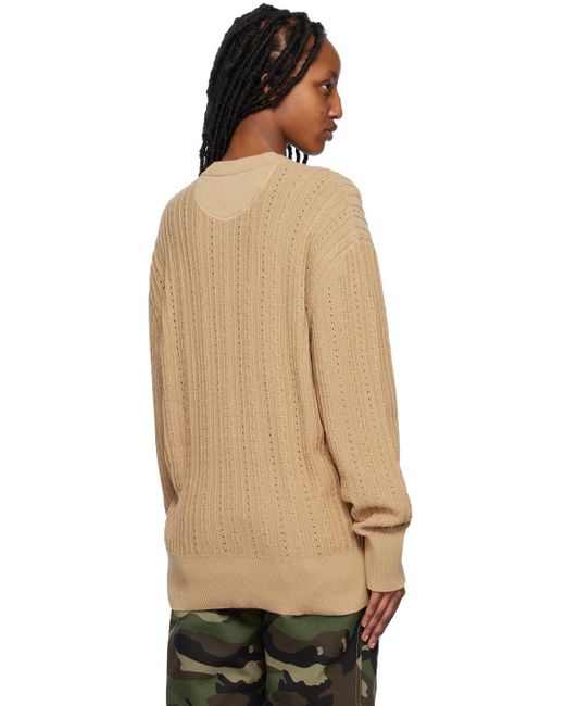Commission Natural Tan Cutout Sweater