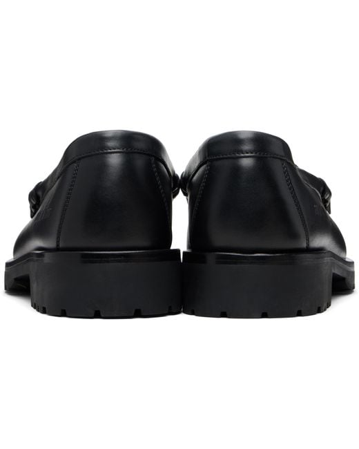 Common Projects Black Leather Chunky Loafers for men