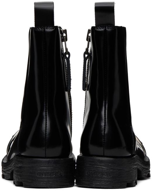 Diesel top zip boots