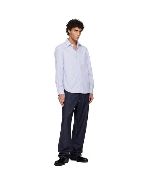 Burberry White Riordan Script Shirt for men