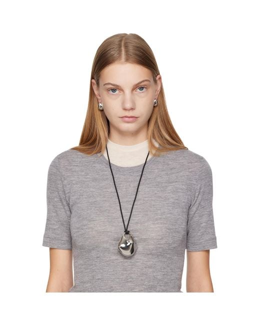 Khaite Metallic Small Lotus Earrings