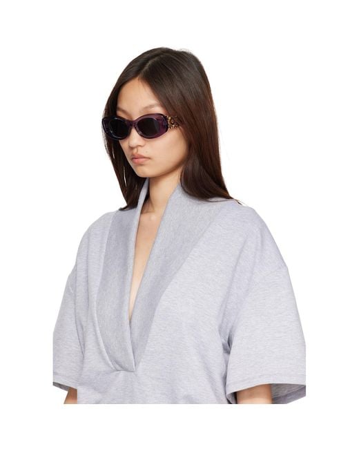 Loewe Gray Anagram Sunglasses