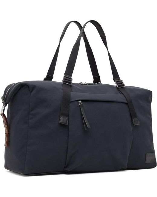 Paul Smith Black Navy Pocket Duffle Bag for men