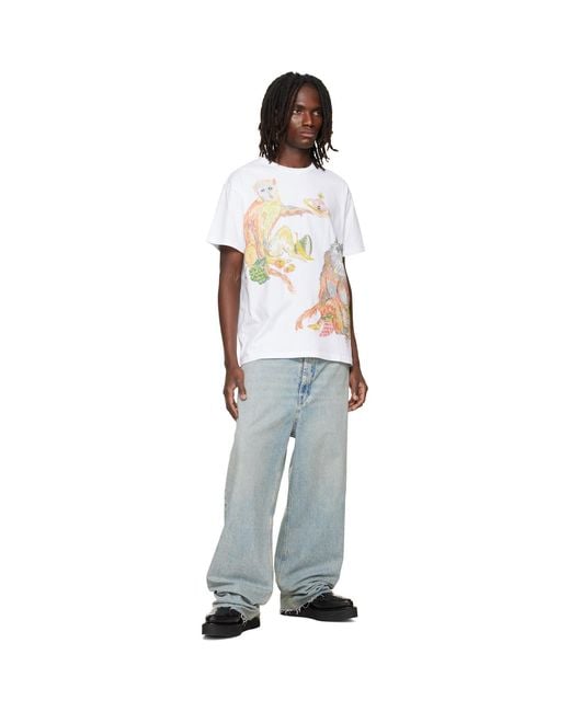 Vivienne Westwood White Monkeys Classic T-Shirt for men