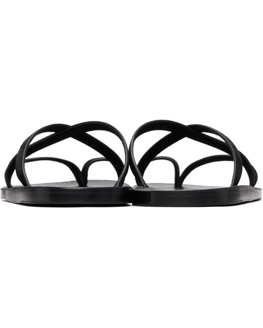 Tom Ford Black Suede Alfred Gladiator Sandals for men