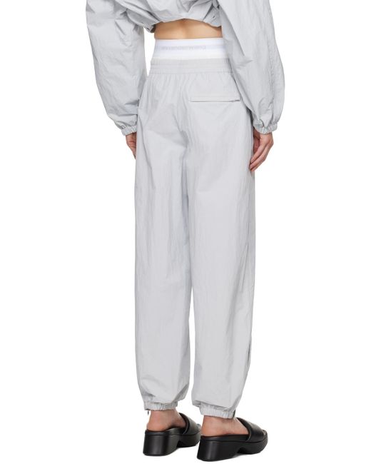 Alexander Wang White Gray Pre-styled Lounge Pants