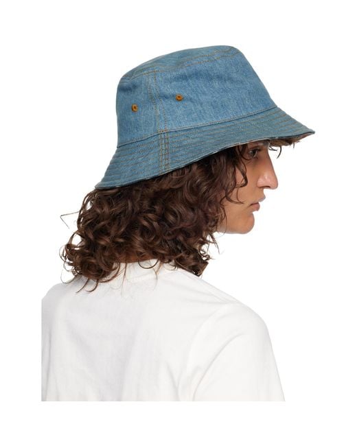 Burberry Blue Denim Bucket Hat